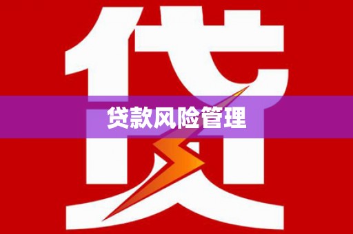 前郭尔罗斯贷款风险管理
