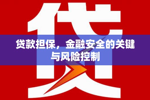 前郭尔罗斯贷款担保，金融安全的关键与风险控制